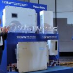 Bryant (PH country Manager Solis) and Mark Minoza (SEA pre-sales support manager Solis) presenting the new Solis inverters and Dyness battery